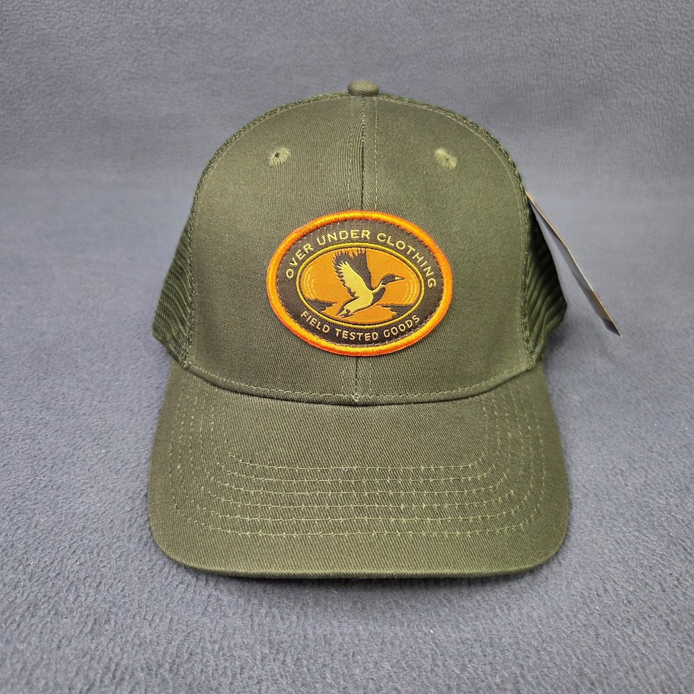 Over Under Clothing Hat Green Mesh Back Loden Trucker Hunting Snapback NEW